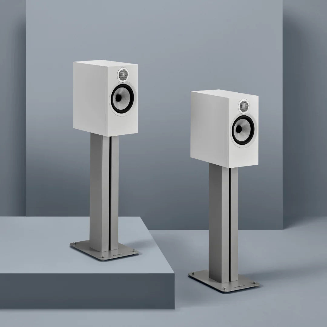 (2) BOWERS & WILKINS- 600 SERIES SPEAKERS & STANDS