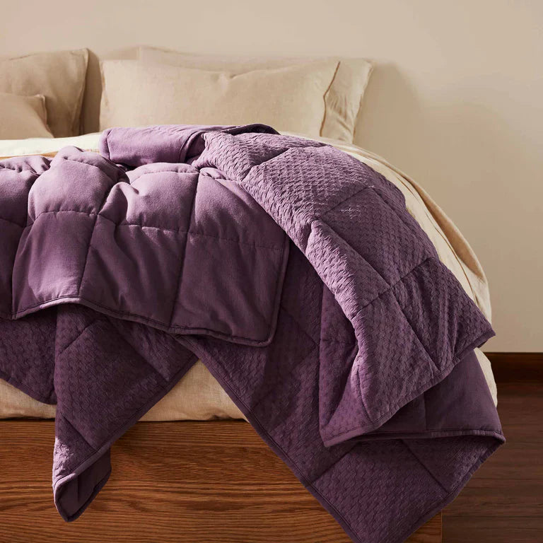 BROOKLINEN WEIGHTED THROW BLANKET