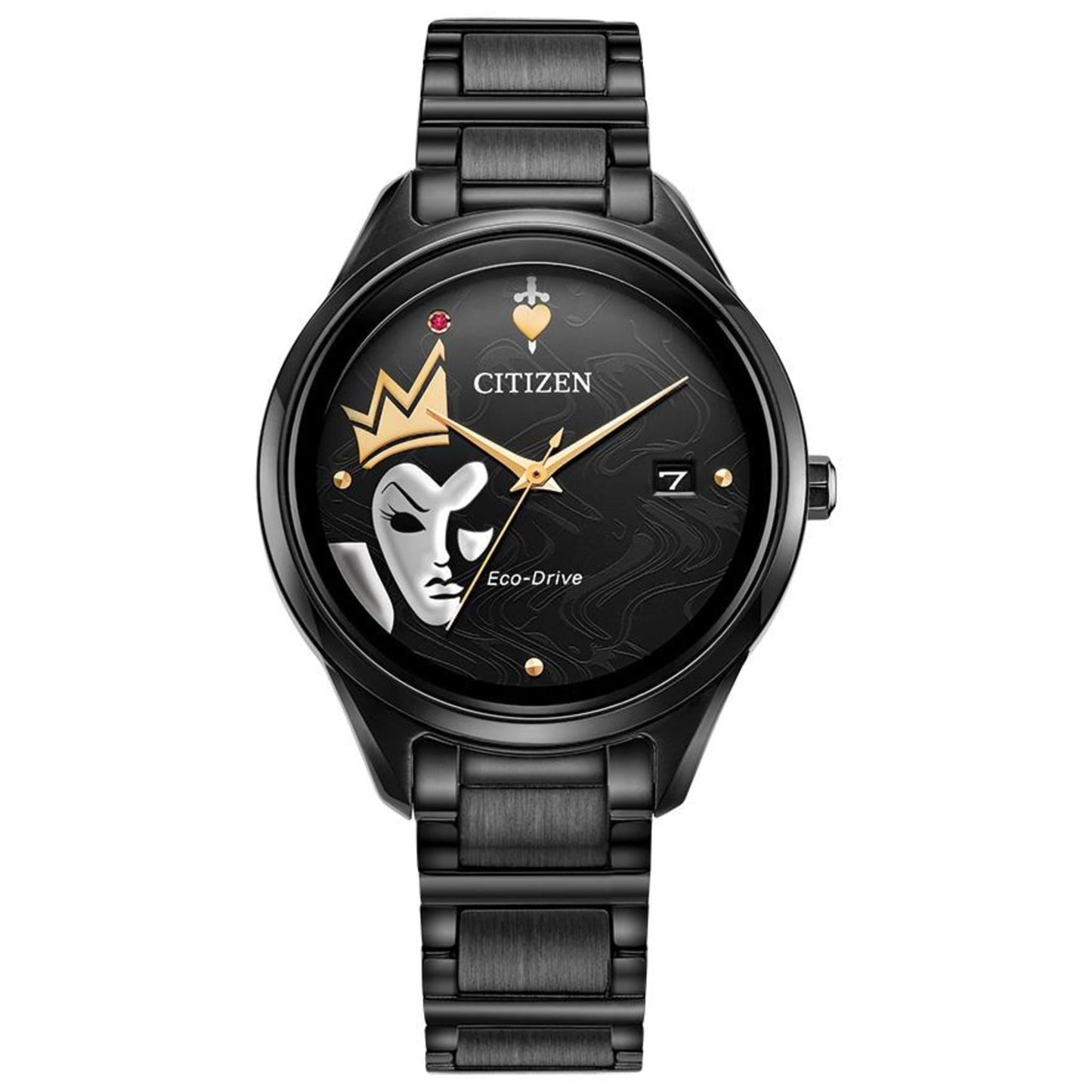 CITIZEN LADIES EVIL QUEEN BLACK STAINLESS STEEL BRACELET