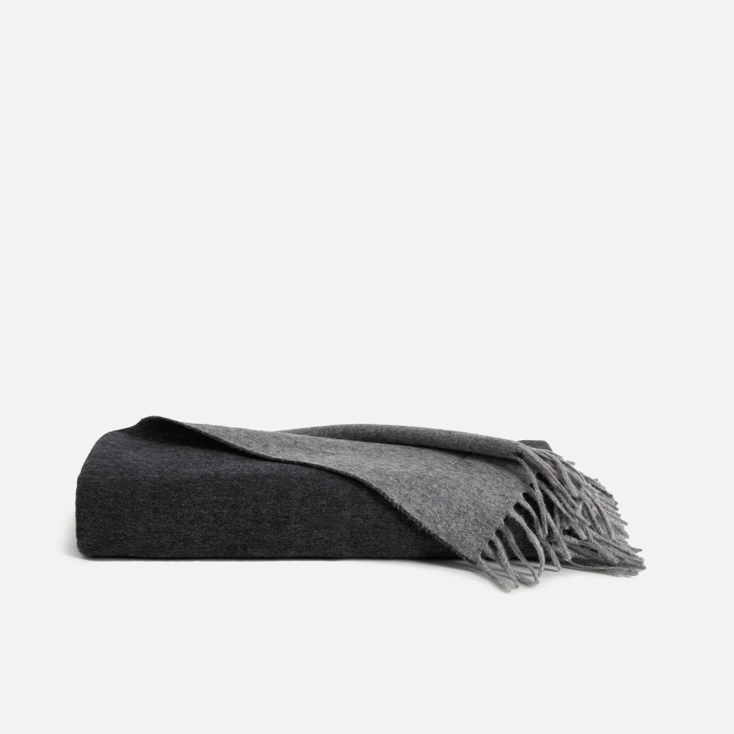 BROOKLINEN TWO-TONED LAMBSWOOL THROW