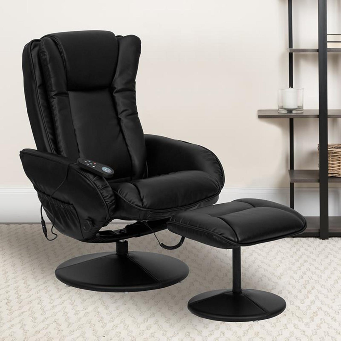 MASSAGING MULTI-POSITION RECLINER AND OTTOMAN