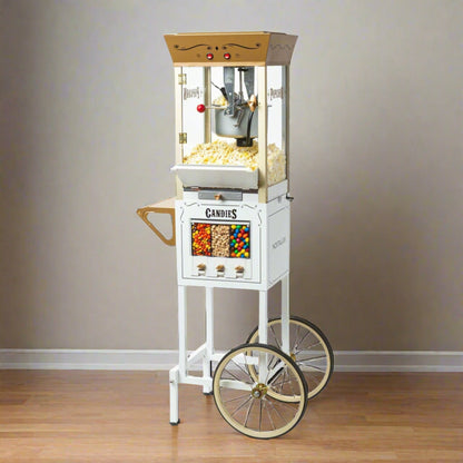 NOSTALGIA CANDY & SNACK DISPENSING POPCORN CART