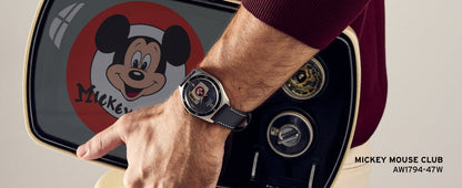 CITIZEN DISNEY MICKEY MOUSE LEATHER WATCH