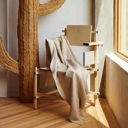 BROOKLINEN TWO-TONED LAMBSWOOL THROW