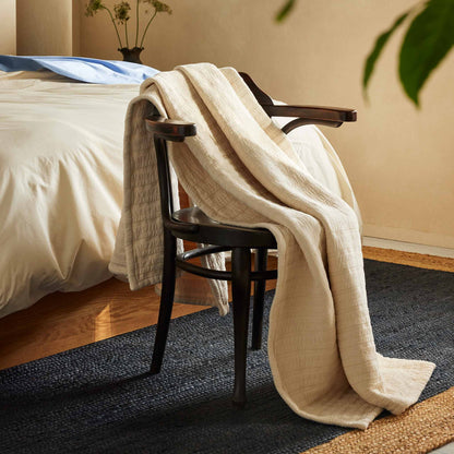 BROOKLINEN ORGANIC COTTON THROW BLANKET
