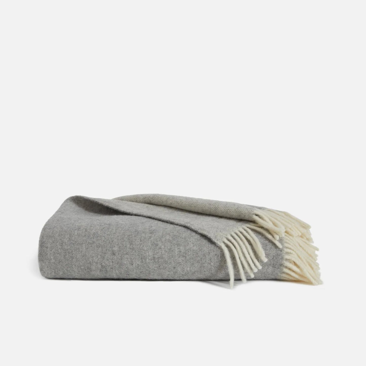 BROOKLINEN TWO-TONED LAMBSWOOL THROW